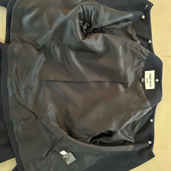 Albert Nipon Vintage Navy Suit - Picture 4 of 9